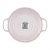 Le Creuset Signature Liatinový okrúhly hrniec 24 cm shell pink