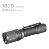AceBeam P16 nabíjateľná LED baterka 1000 lúmenov sivá