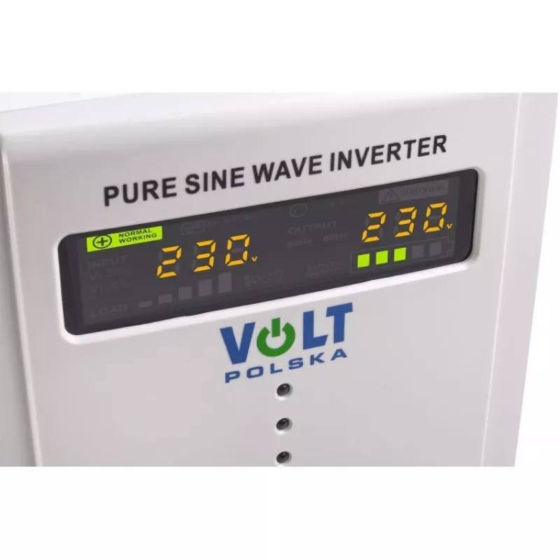Volt Polska SINUSPRO-500E 12/230 V menič s čistou sínusoidou, 350 W trvalý / 500 W špičkový
