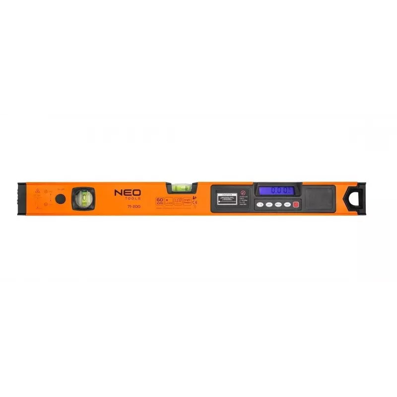 Neo Tools vodováha s elektronickým displejom a laserovým ukazovátkom 60 cm