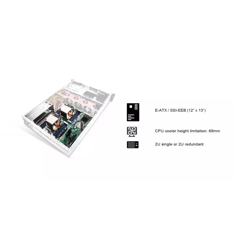 HDD puzdro Silverstone RM22-308 2,5/3,5 palca 10 diskov čierna biela