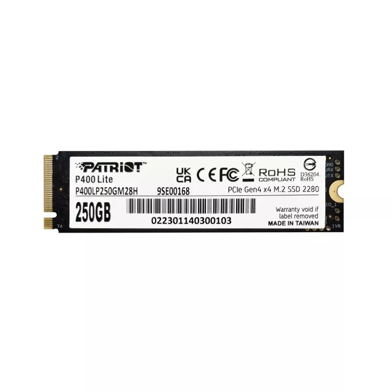 SSD Patriot Memory P400 Lite 250 GB M.2 PCI Express 4.0 NVMe
