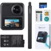 Akčná kamera KanDao QooCam 3 Travel Combo – 360° záznam, 4K video, 3D podpora
