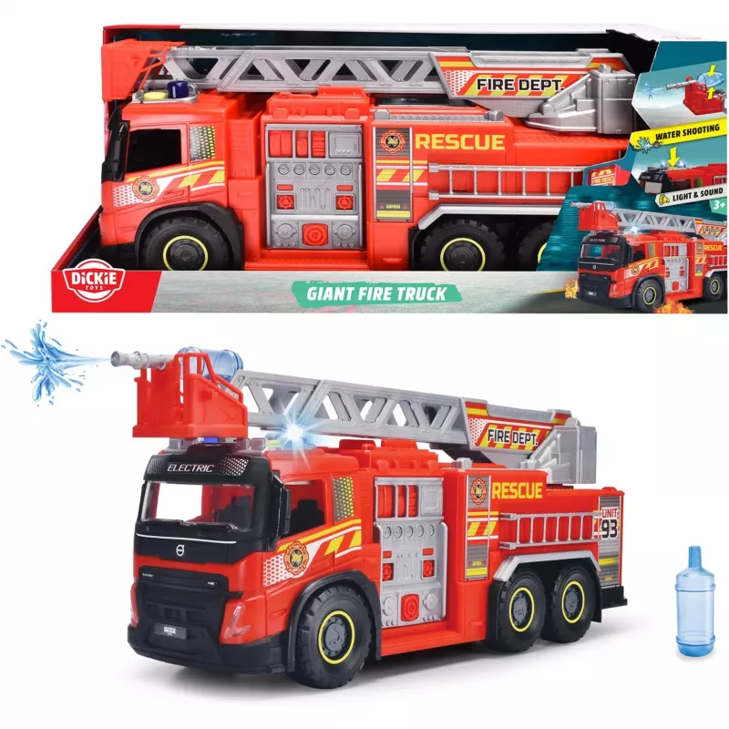 Hračka hasičské auto Simba-Dickie Giant Fire Truck 203719031 s pohyblivými časťami