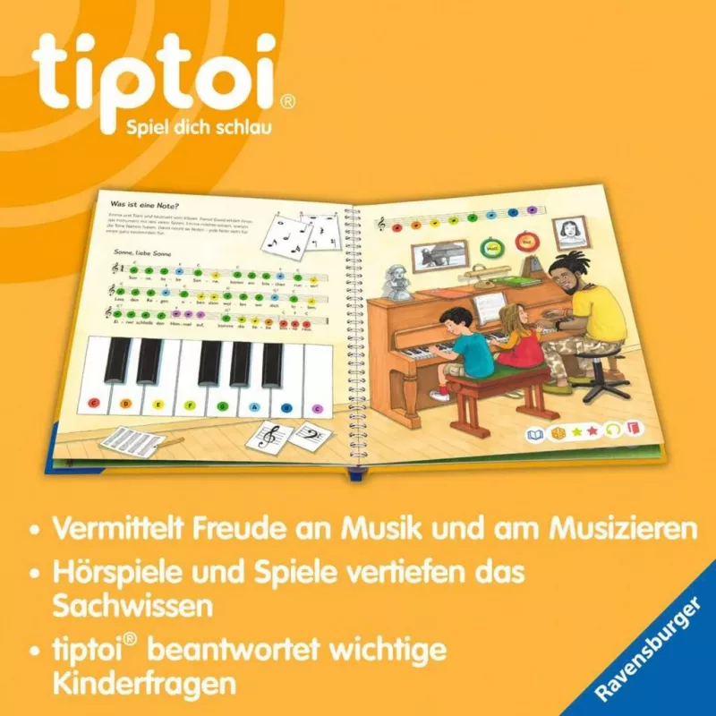 tiptoi Wieso? Weshalb? Warum? Wir entdecken Musik, učebnica