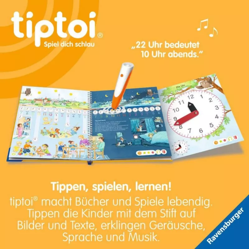 tiptoi Moje vzdelávacie hracie prostredie: Hodiny a čas, učebnica