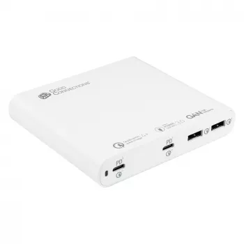 Nabíjačka mobilných zariadení Alcasa PCA-D001W univerzálna biela AC rýchle nabíjanie