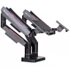 Držiak monitora Thermaltake GEA-MSR-DMSBLK-01 35 palcov čierny sivý 20 kg