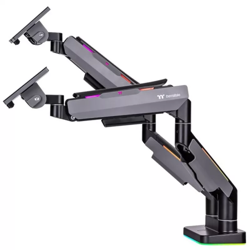 Držiak monitora Thermaltake GEA-MSR-DMSBLK-01 35 palcov čierny sivý 20 kg
