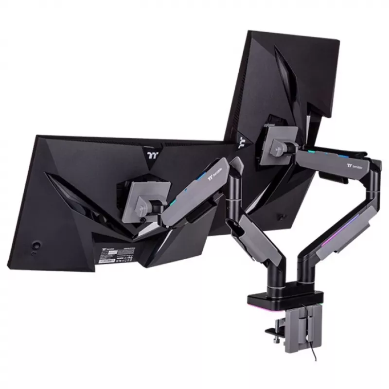 Držiak monitora Thermaltake GEA-MSR-DMSBLK-01 35 palcov čierny sivý 20 kg