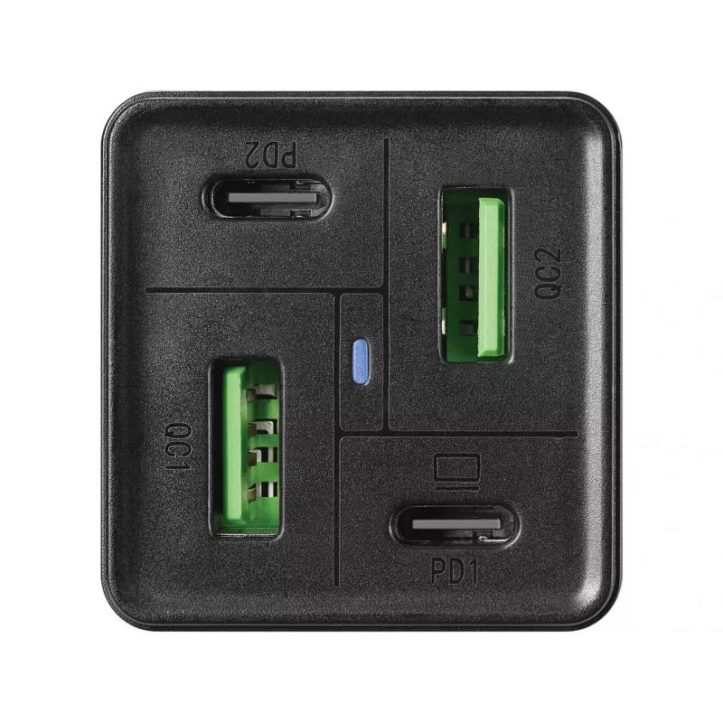 SANDBERG napájací zdroj - 65 watt - 3,25 A - PD, QC - 4 výstupné porty (2 x USB, 2 x USB-C)