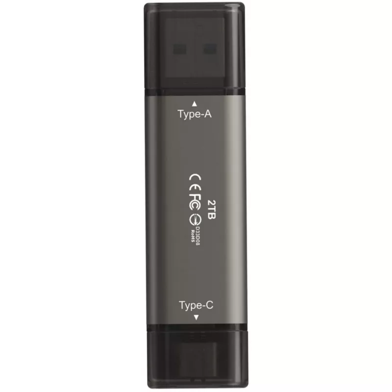 USB kľúč Team Group X2 MAX 2 TB U3.2 čierny — 1000/900 MB/s