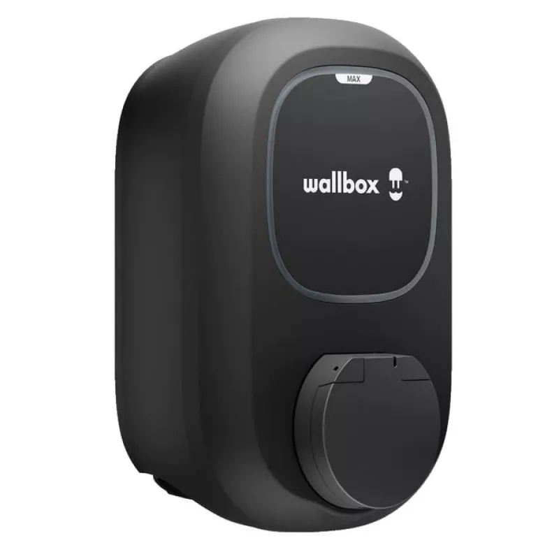Wallbox Pulsar MAX Socket 22 kW Wi‑Fi Bluetooth — nabíjacia stanica pre elektromobily, prevedenie so zásuvkou