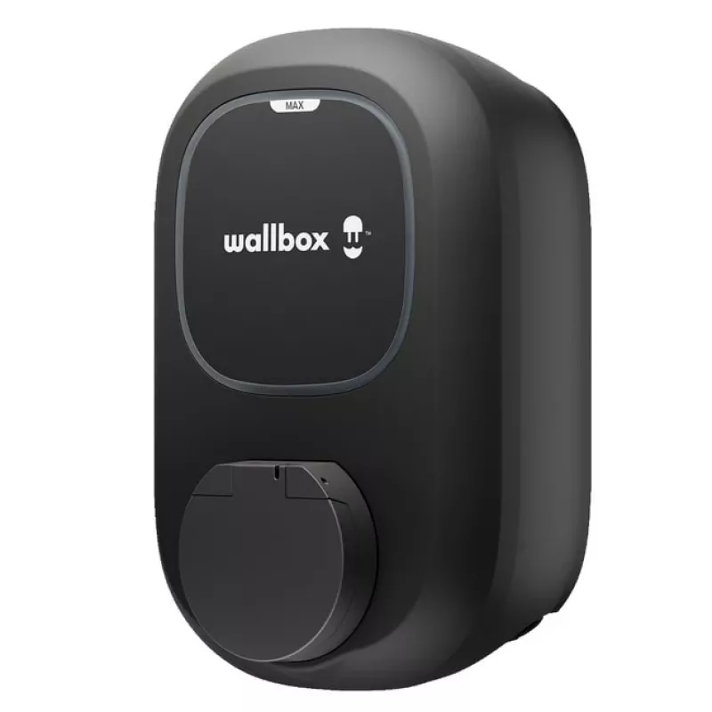Wallbox Pulsar MAX Socket 22 kW Wi‑Fi Bluetooth — nabíjacia stanica pre elektromobily, prevedenie so zásuvkou
