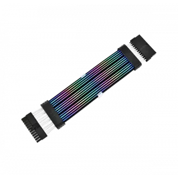 Thermaltake Tt Mod 24-pin ARGB predlžovací napájací kábel, čierny