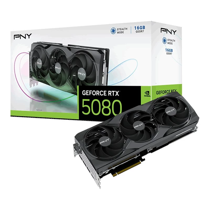 PNY GeForce RTX 5080 Triple Fan grafická karta, 16 GB GDDR7, PCI Express 5.0