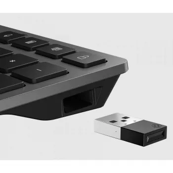 HP 720 Multi-Device nabíjateľná bezdrôtová klávesnica Full-Size USB Bluetooth