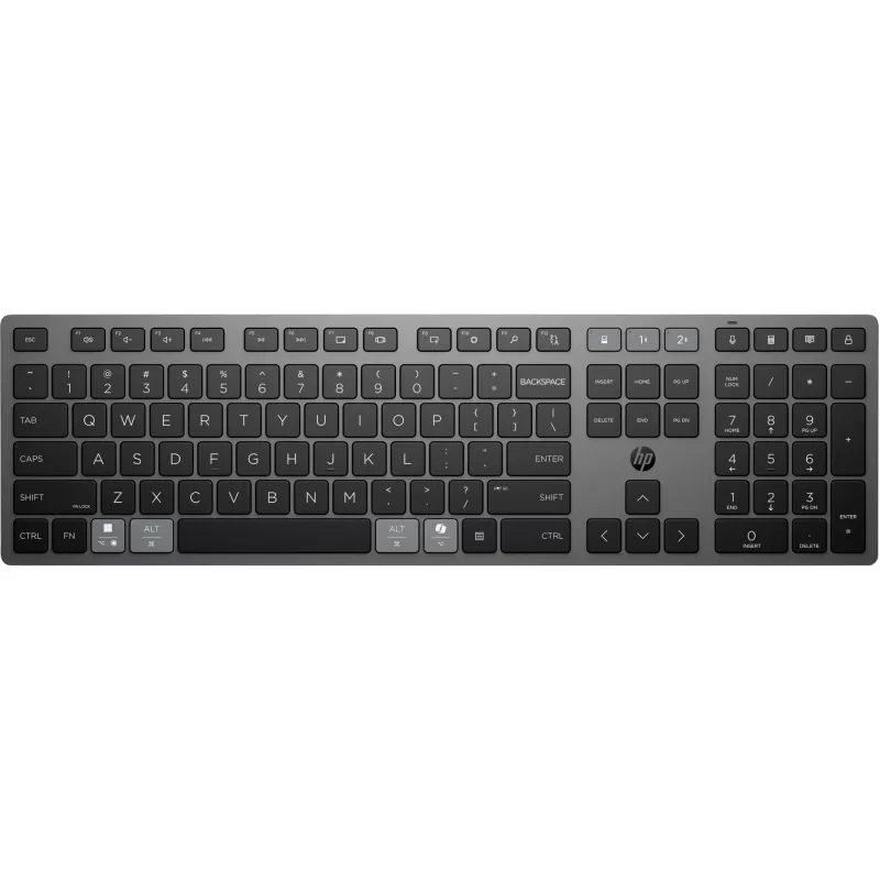 HP 720 Multi-Device nabíjateľná bezdrôtová klávesnica Full-Size USB Bluetooth