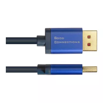 Video kábel adaptér Alcasa 4860-SF030B 3m DisplayPort HDMI čierny modrý
