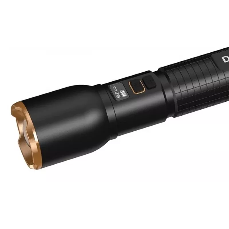 Baterka Duracell DF4000R čierna – nabíjateľná ručná lampa, kompaktný dizajn