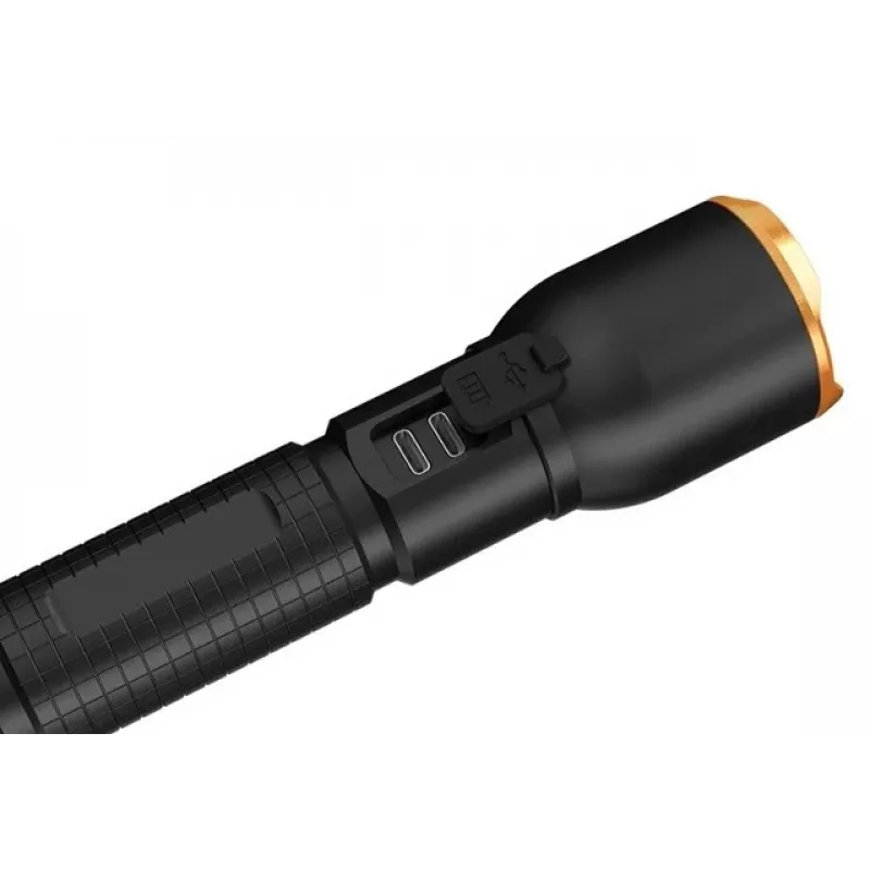 Baterka Duracell DF4000R čierna – nabíjateľná ručná lampa, kompaktný dizajn
