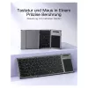 Inateck KB06101_STEEL GRAY klávesnica Home RF Wireless + Bluetooth QWERTZ English čierna