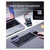 Inateck KB06101_STEEL GRAY klávesnica Home RF Wireless + Bluetooth QWERTZ English čierna