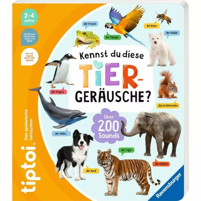 tiptoi Kennst du diese Tiergeräusche?, učebnica
