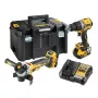 DeWalt DCK2026P2T-QW kombi sada DCD805 + DCG405, 18 V XR 2×5,0 Ah čierna, žltá