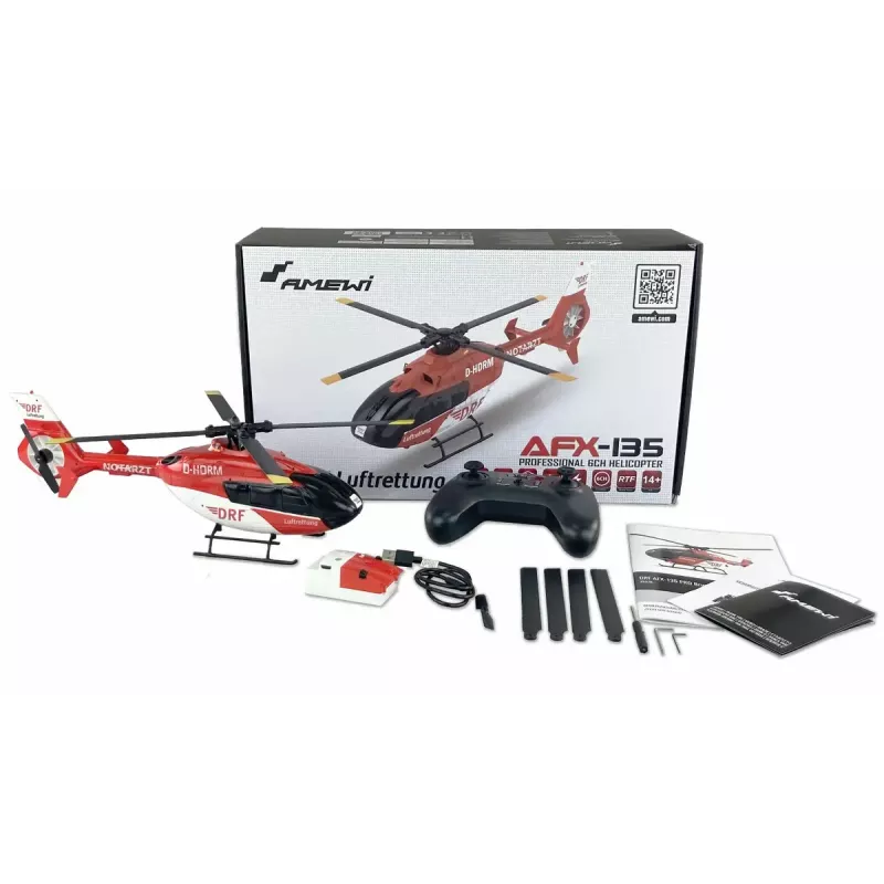 Amewi AFX-135 rádiom riadený (RC) model vrtuľníka elektromotor 1:32