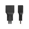 USB adaptér USB C na USB A Alcasa USB-AD201 čierny