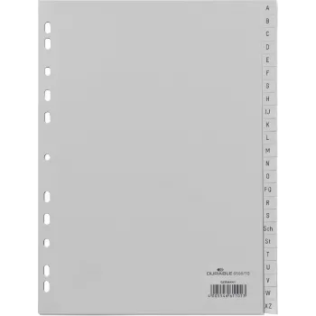 Tab Index Durable 650810 polypropylén PP sivá