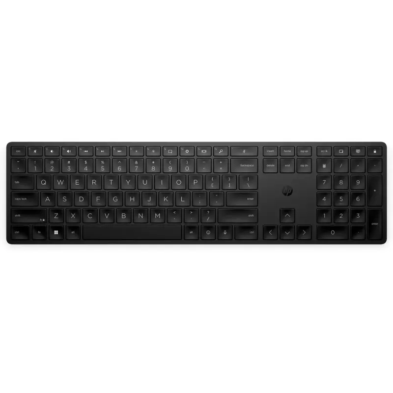 Bezdrôtová programovateľná klávesnica Full-Size HP 450 – RF Wireless + USB, čierna