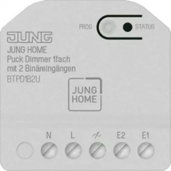 Jung BT P D1 B2 U JUNG HOME Puck stmievač 1-násobný s 2 binárnymi vstupmi (BTPD1B2U)