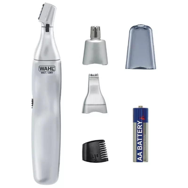 Wahl 3-in-1 precízny zastrihávač na uši, nos a obočie, strieborná