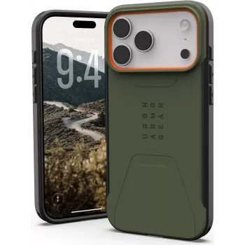 UAG Urban Armor Gear Civilian MagSafe puzdro | Apple iPhone 17 Pro Max | olivová/pop-orange | 114546117297 (114546117297)