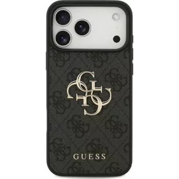 GUESS Hard Cover 4G Big Metal Logo sivá, pre Apple iPhone 17 Pro Max, GUHCP17X4GMGGR