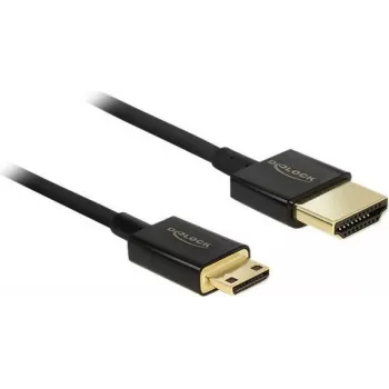HDMI kábel DeLOCK 85118 0,25 m HDMI Type-A na Type-C čierny