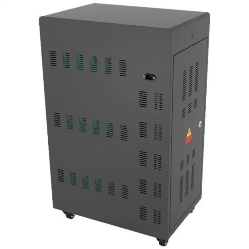 Prenosný vozík na správu zariadení Alcasa PCT01-A30S čierny USB 2,4A