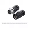 Konektor samec S1 Power 2-pólový čierny Alcasa IC01-20P201