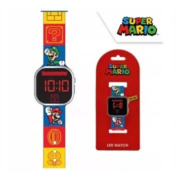 Detské digitálne LED hodinky Super Mario GSM4236 od Euroswan s kalendárom