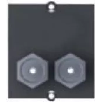 Bachmann Custom modul - modulárny Faceplate-Snap-In - F-Plug X 2 - čierny (917.117)