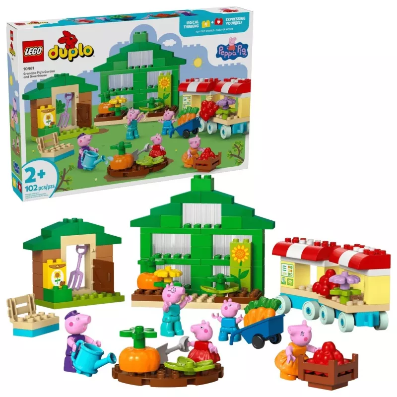 DUPLO Peppa Pig 10461 Záhrada a skleník dedka Piga, stavebnica