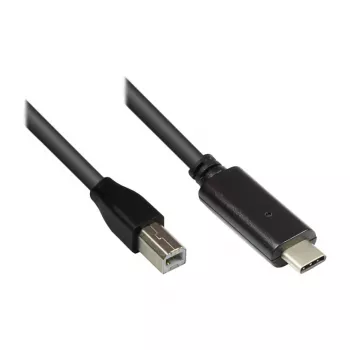 Good Connections USB2.0 kábel C-B čierny 1 m