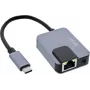 Sieťový adaptér InLine 33382I — Gigabit Ethernet, USB-C 3-v-1 (Ethernet, audio, PD)