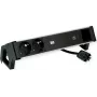 Bachmann 937.306 DESK2 ALU zásuvková lišta, čierna, 2x Schuko, 1x USB-C 60 W