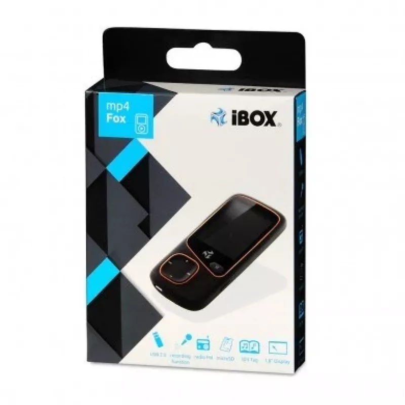Prenosný MP4 prehrávač IBOX IMP34V1816BK – 4 GB, LCD displej, FM rádio, podpora MicroSD, čierny