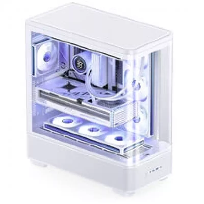 Skriňa Jonsbo TK-5, Midi-Tower, ATX, temperované sklo – biela
