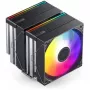 CPU chladič Jonsbo CB80 Dual-Tower s 2 x 120mm PWM-RGB ventilátormi – čierny