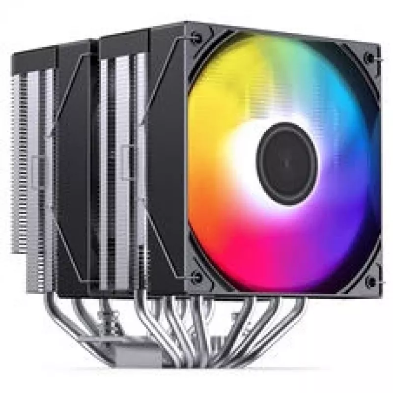 CPU chladič Jonsbo CB80 Dual-Tower s 2 x 120mm PWM-RGB ventilátormi – čierny